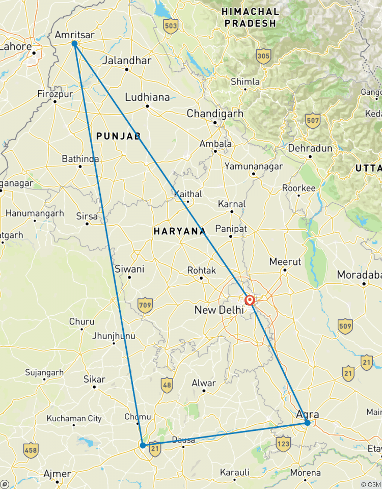 Circuito Triángulo de oro con Amritsar