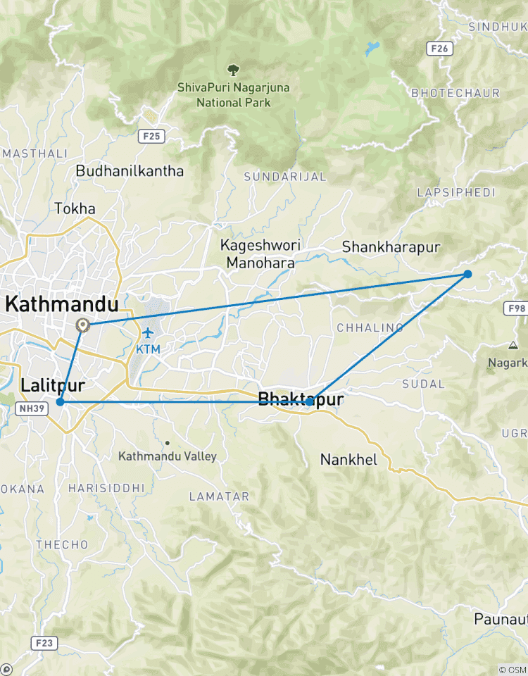 Conte de trois villes (circuit Katmandou et Nagarkot) circuit