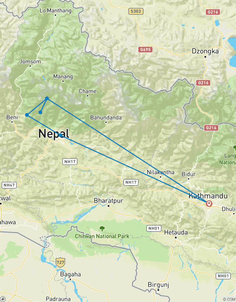 Annapurna Base Camp (Komfort) Trekkingreise Rundreise