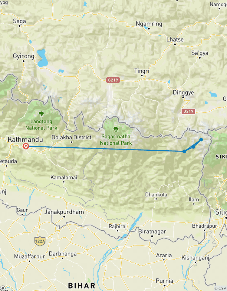 Kanchenjunga Base Camp Trekking Tour - 19 Tage Rundreise