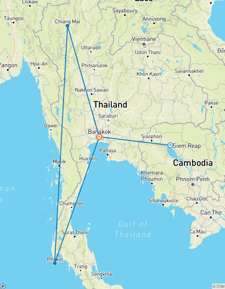 Das Beste von Thailand & Kambodscha Privatreise Rundreise