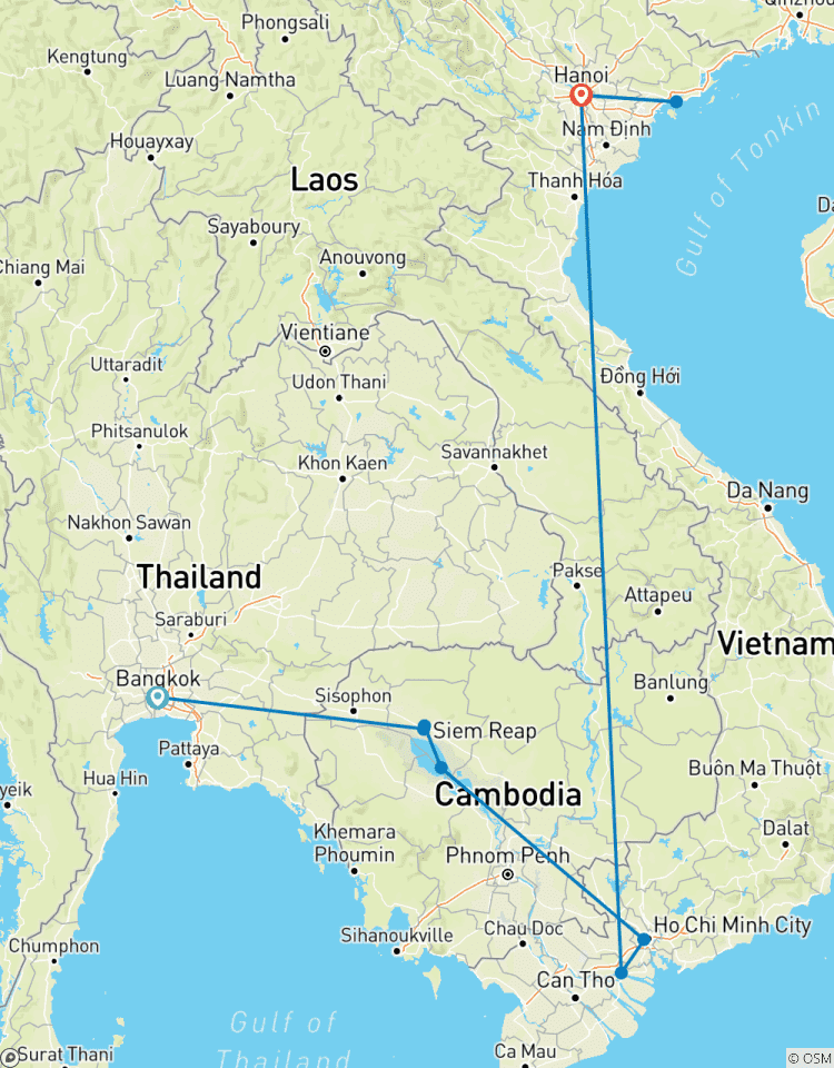 Circuito Explora Tailandia, Camboya y Vietnam en 13 días (privado a medida)