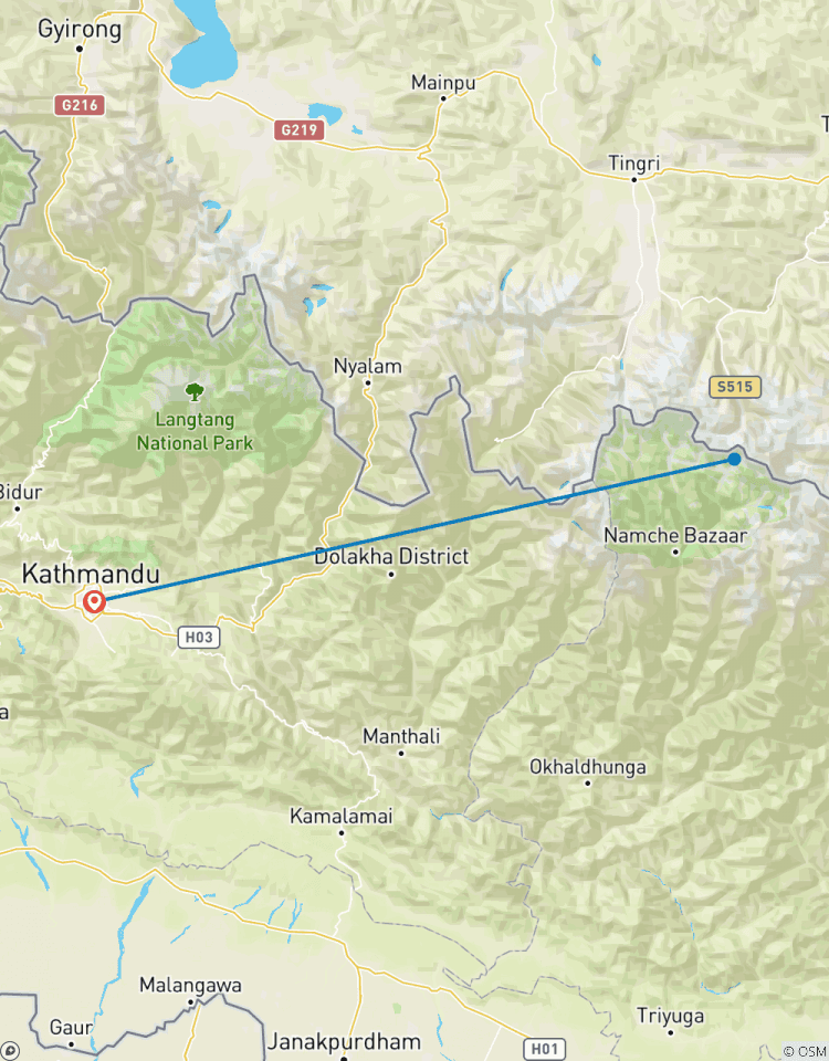 Mt. Everest Flug von Buddha Air Rundreise