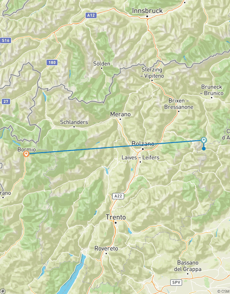 Les ascensions du Giro - Classique (4 destinations) circuit