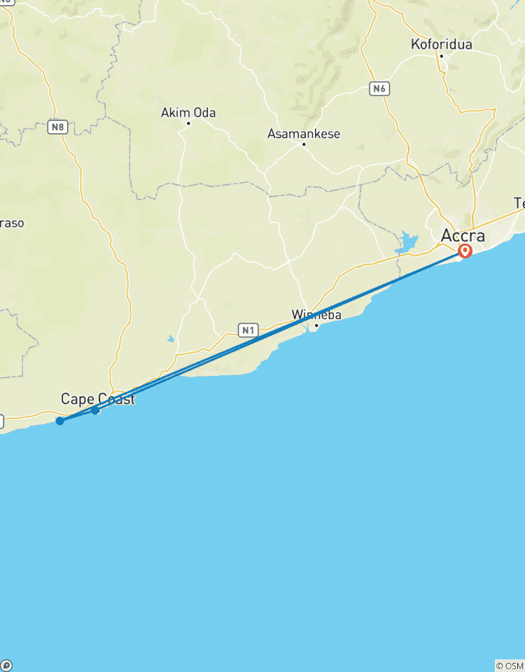 Circuito Excursión Accra - costa del Cabo