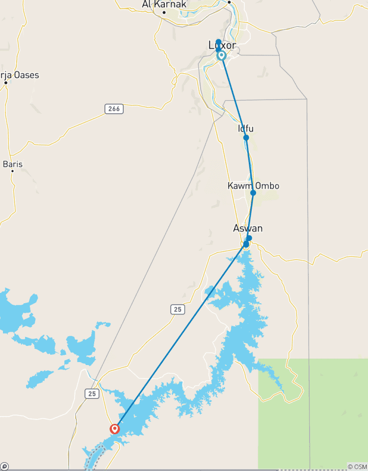 Ancient Egypt Stopover: 4 Days Luxor,Edfu,Kom Ombo,Aswan and Abu Simbel Tour