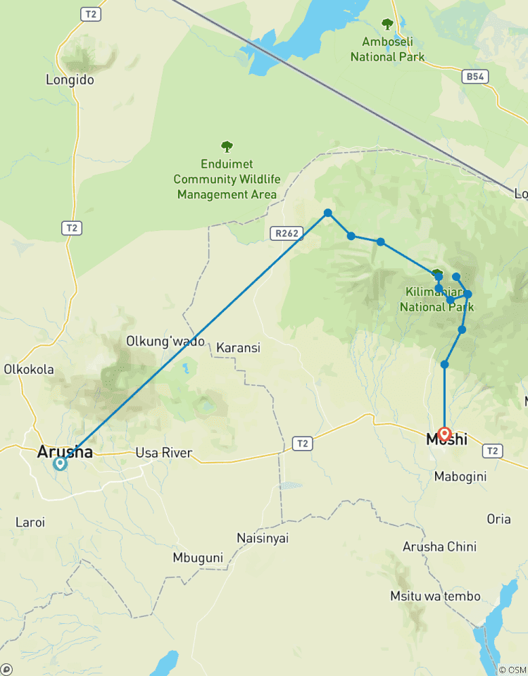 Lemosho Route - 6 Days Tour
