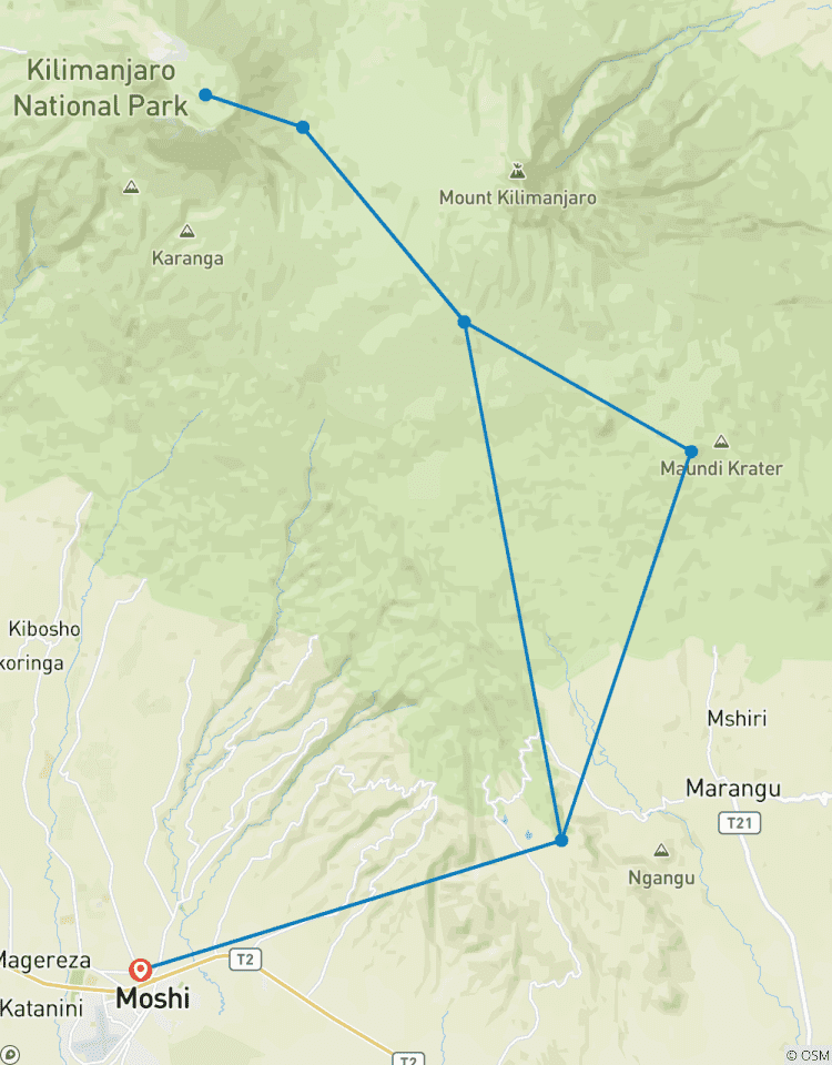 Marangu Route - 6 Days Tour