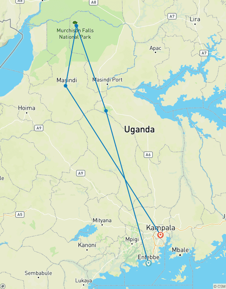 Circuito Safari de 3 días por el Parque Nacional de las Cataratas Murchison en Uganda