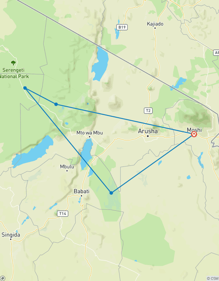 Circuito Safari Tarangire, Serengeti y Ngorongoro - 4 días