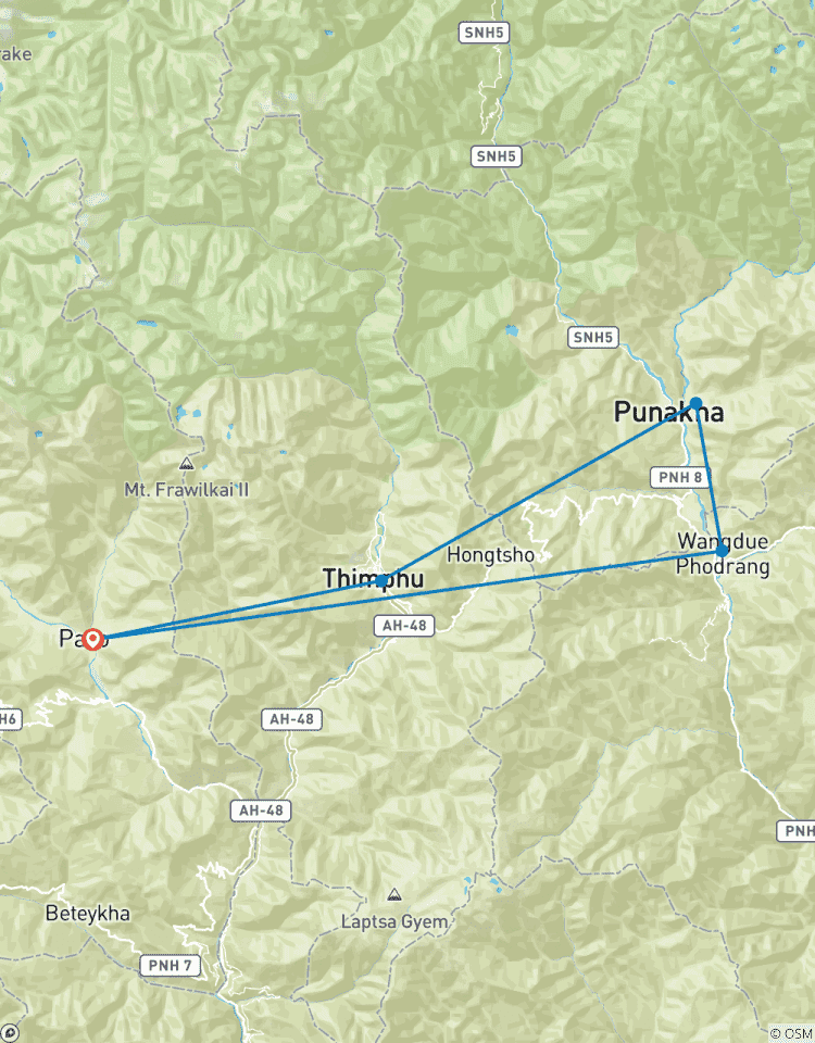 Le meilleur du Bhoutan circuit