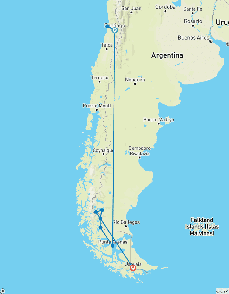 Wilderness & Wonders: A Journey from Santiago to Ushuaia Tour