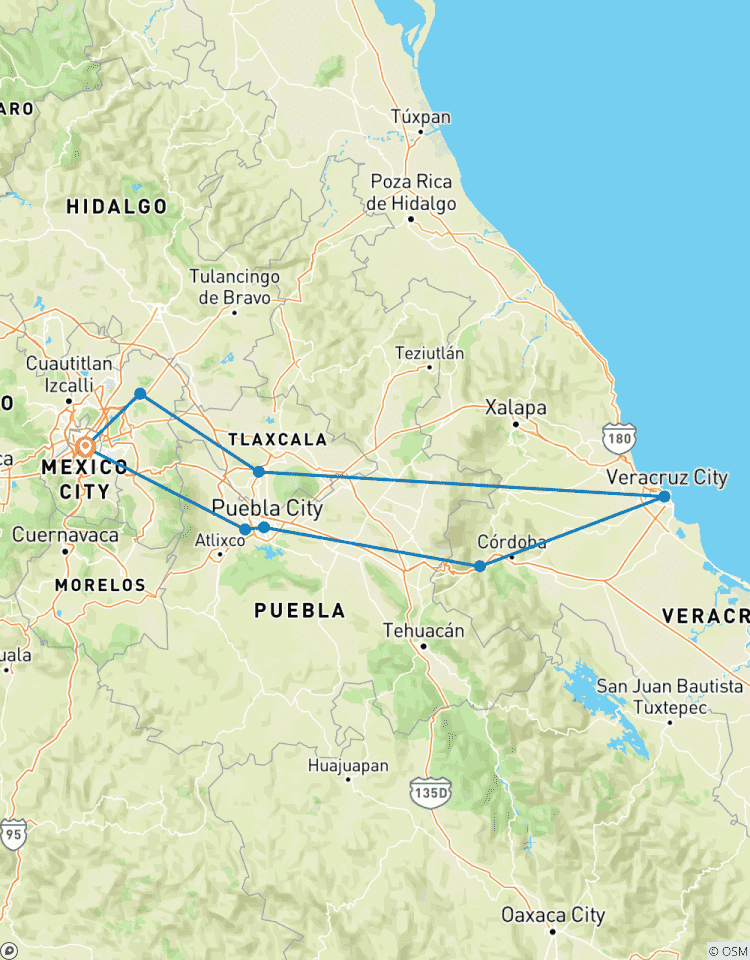 Visite de Veracruz : Profitez des montagnes et des cascades et découvrez la culture de la côte circuit