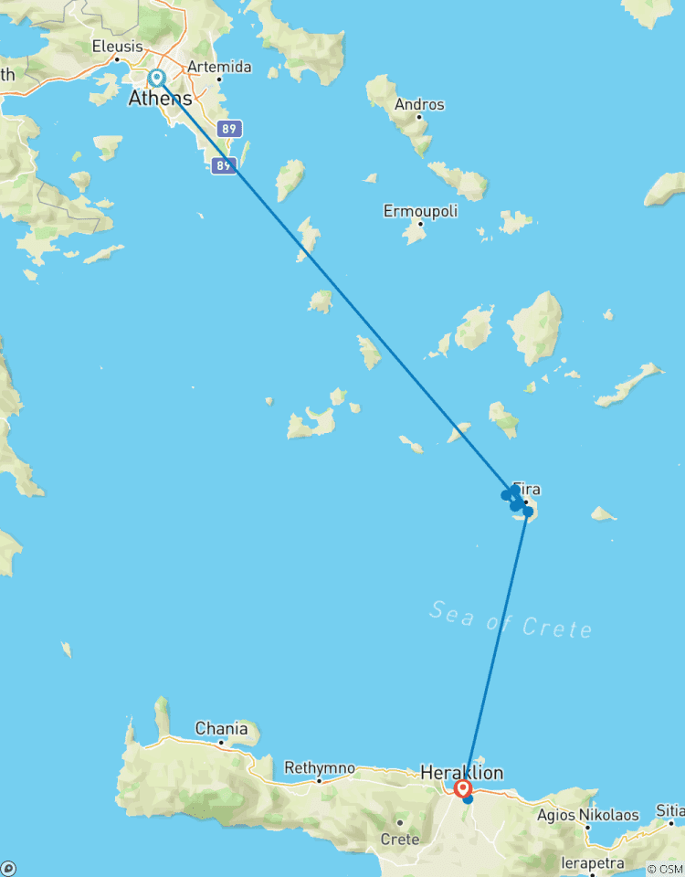 Athens, Santorini & Crete Tour - 6 Days - Standard Tour