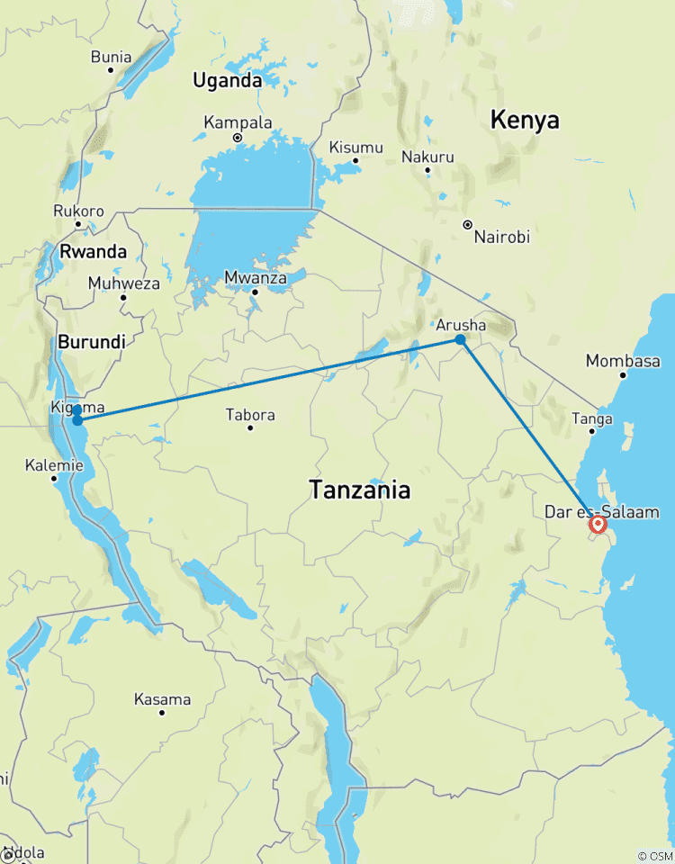 Circuito Safari de acampada económico en el Parque Nacional de Gombe