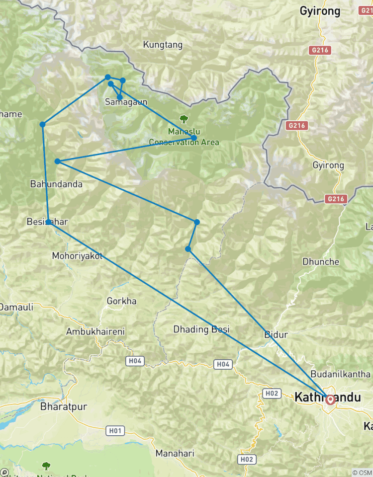 Manaslu Circuit Trek Tour