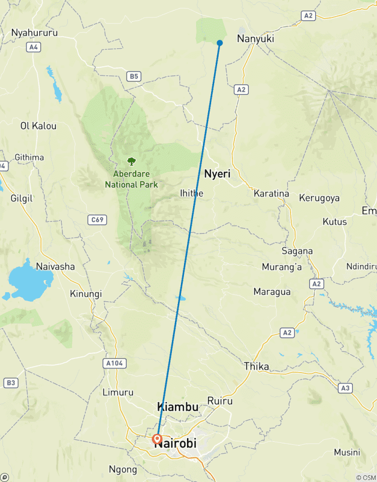 Circuito Safari de 3 días y 2 noches a Ol Pejeta Conservancy desde Nairobi con recogida gratuita en el aeropuerto.