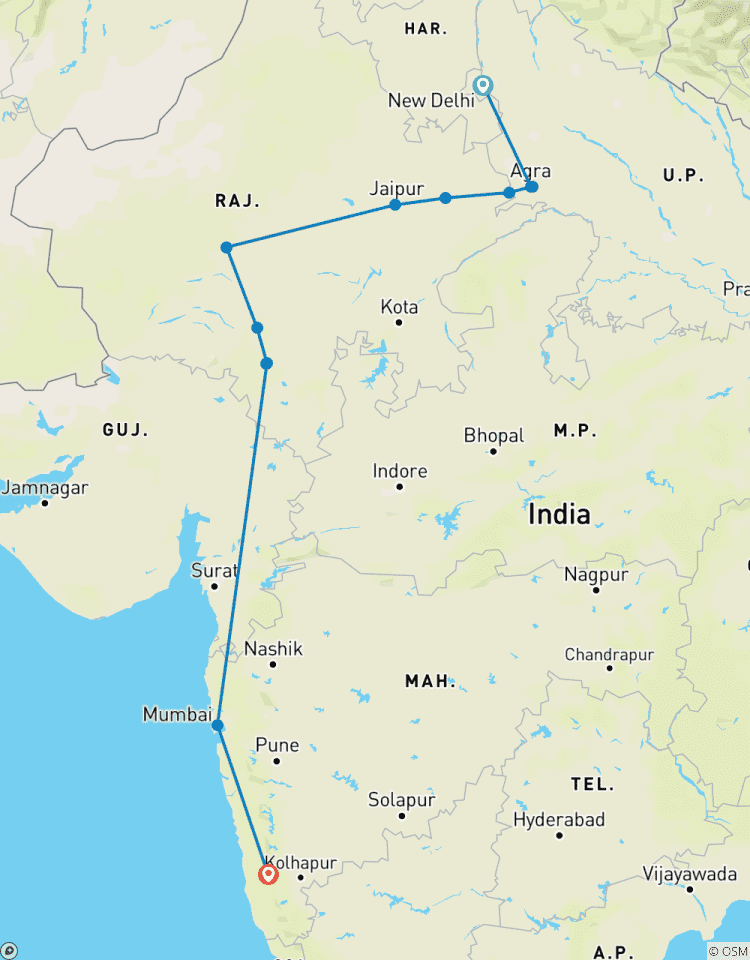 Rajasthan, Mumbai & Goa-rondreis