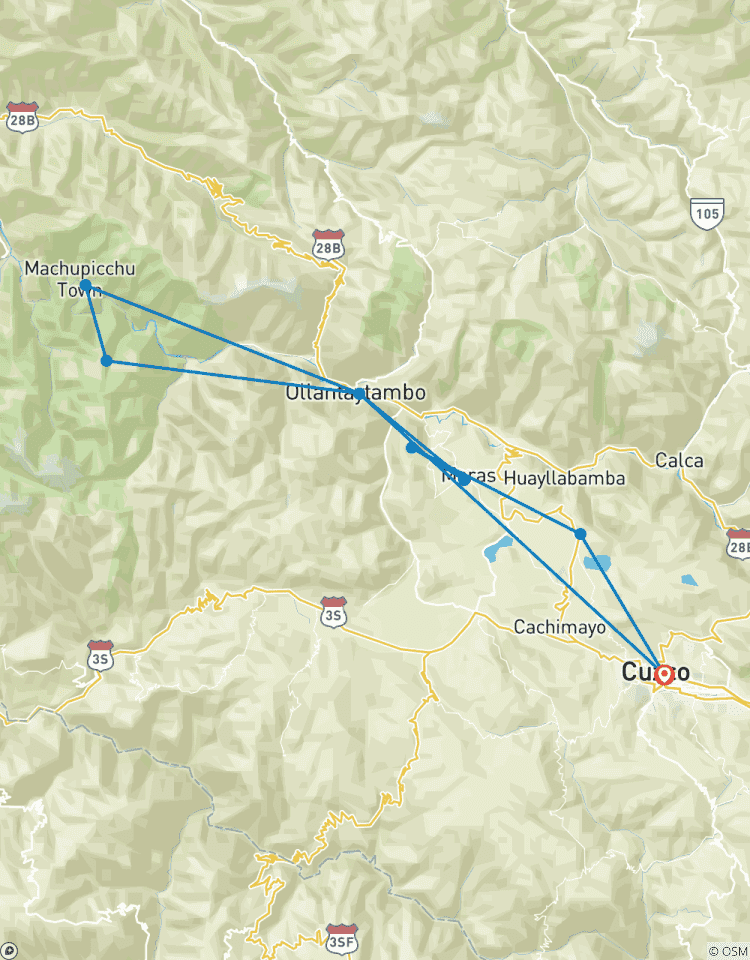 Circuito Viaje de 4 días por Cusco, Valle Sagrado y Machupicchu
