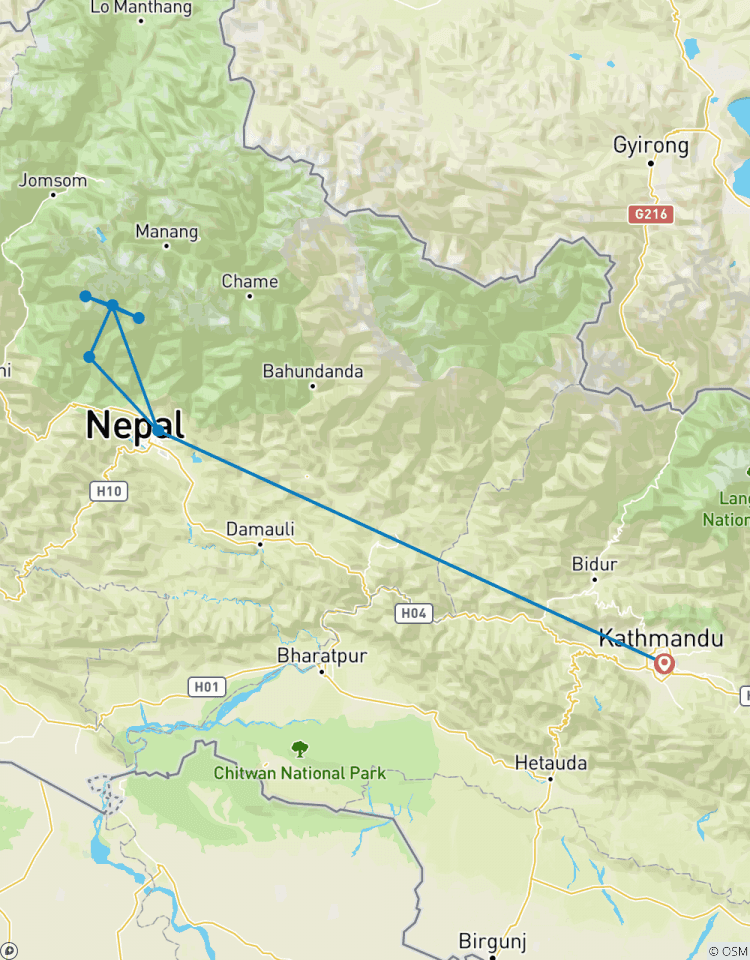 Circuito Excursionismo en campamento base del Annapurna - 12 días