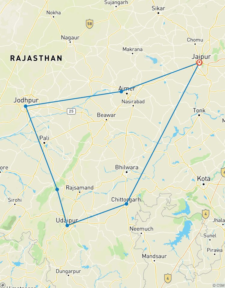 5 Days Heritage Triangle Tour Jaipur, Jodhpur, Udaipur Tour