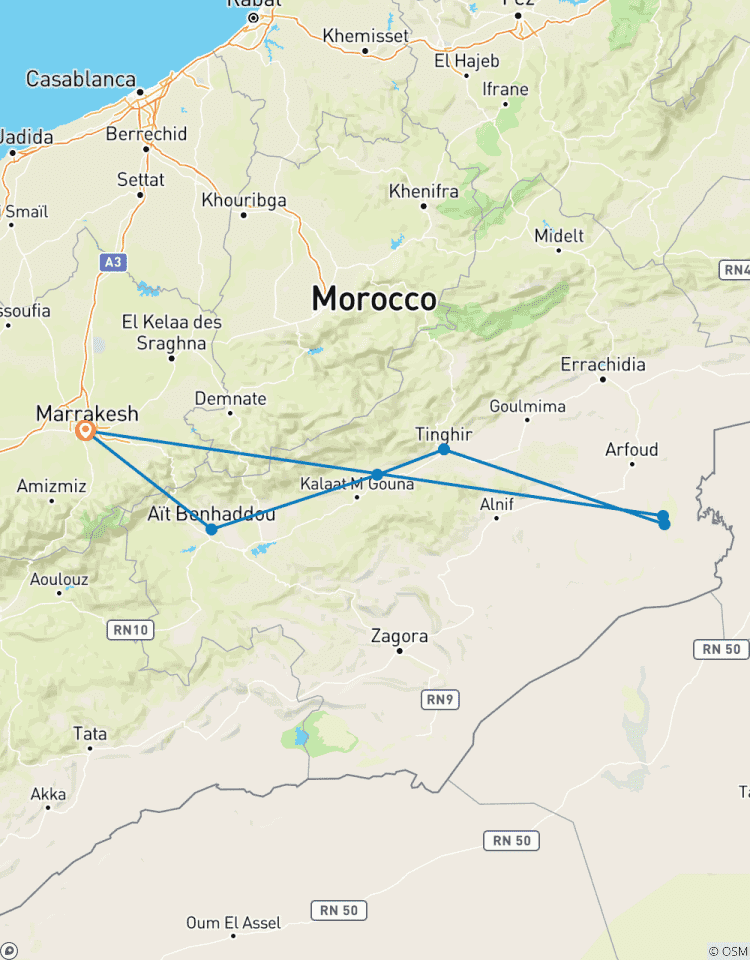 Marrakech To Merzouga with Luxury camp - Camel ride Tour
