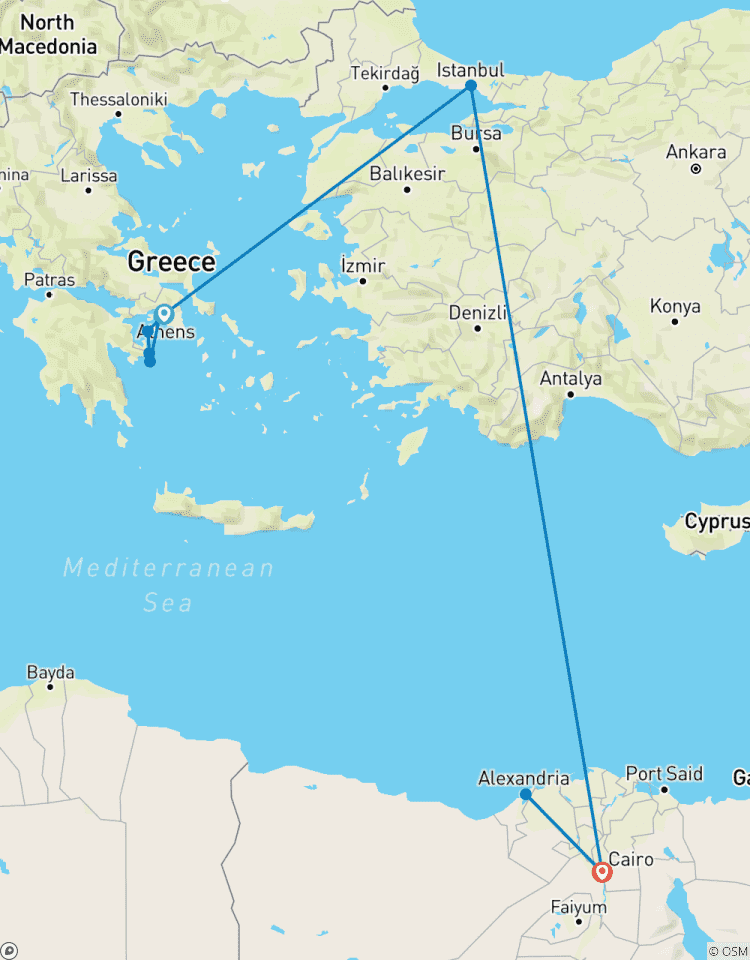 Grèce - Turquie - Égypte : à la recherche des civilisations anciennes circuit