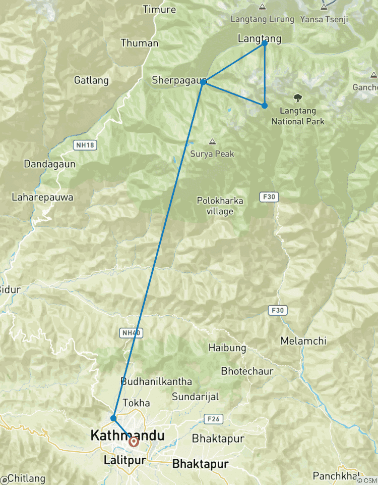 Trek dans la vallée du Langtang circuit