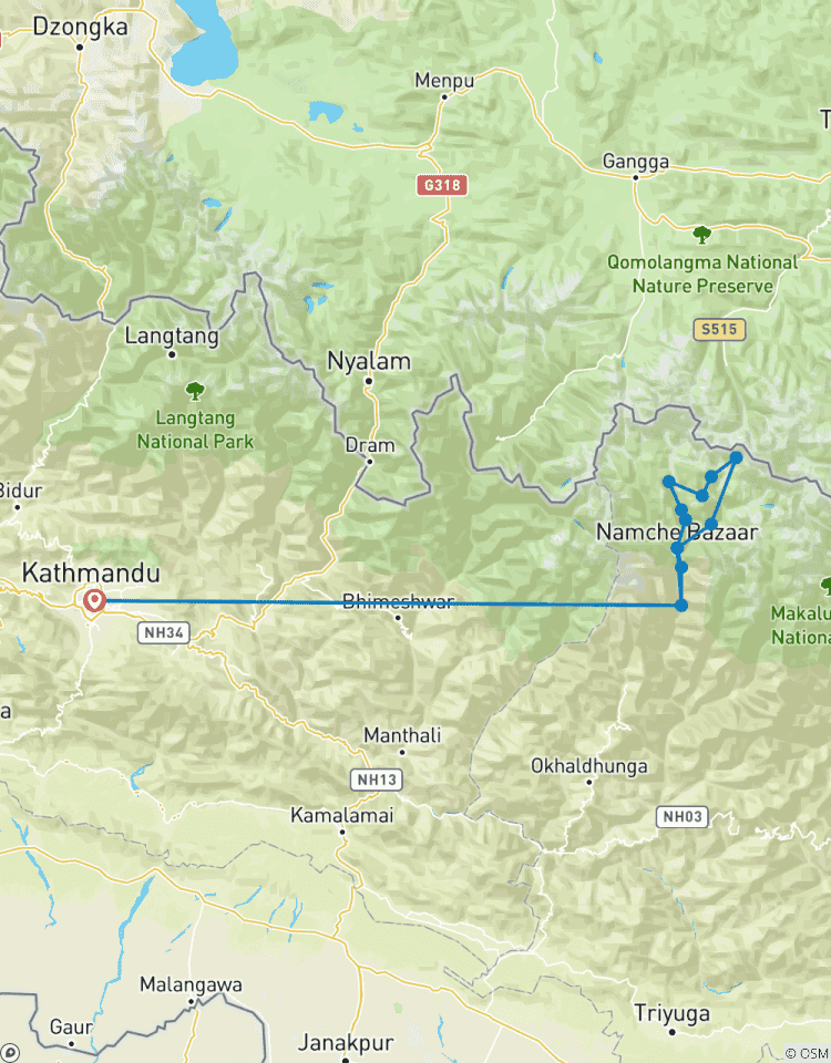 Circuito Excursión al Campo Base del Everest y los Lagos de Gokyo 2026/2027