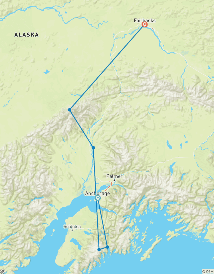 13-Day Alaskan Highlight Lodging Adventure Tour Tour