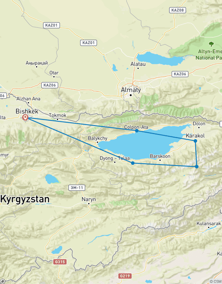 Am Ufer des Perlensees Ysyk-Kul Rundreise