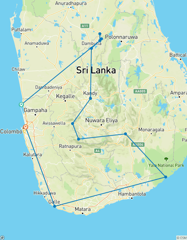 Sri Lanka für Abenteuerliebhaber Rundreise