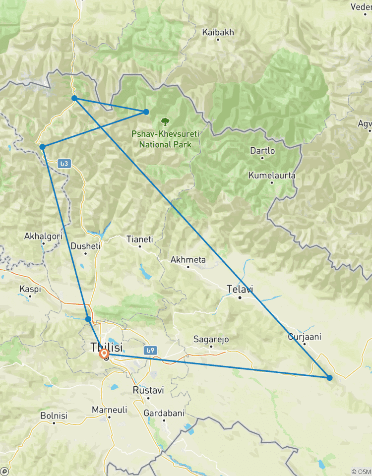 5 Tage - Quer durch Georgien Rundreise