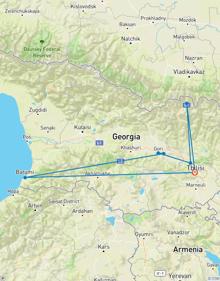 Tbilisi en Batumi-rondreis