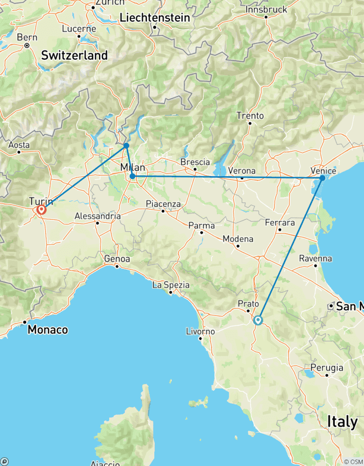Von Florenz nach Venedig & Mailand: 8 Tage Abenteuer im Norden Rundreise