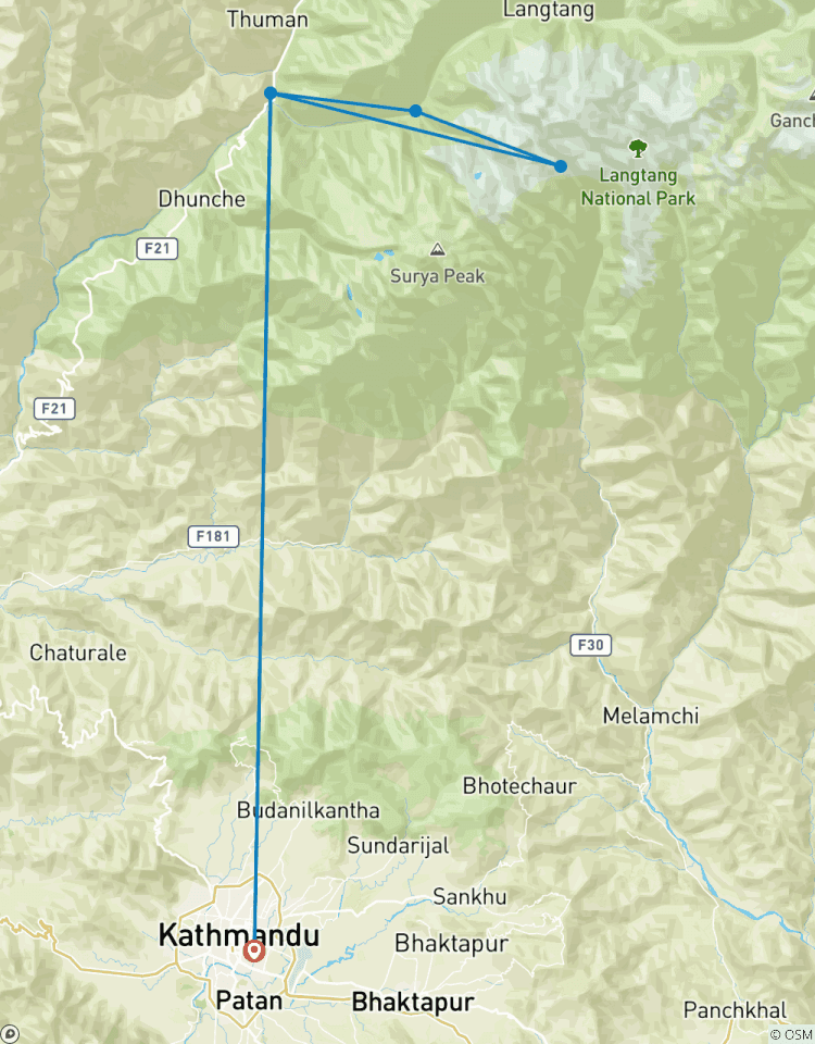 Circuito Valle de Langtang 8 días de excursión