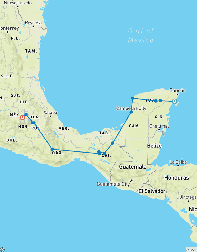 Circuit des ruines mayas : Découvrez les plages des Caraïbes, les cénotes et les ruines circuit