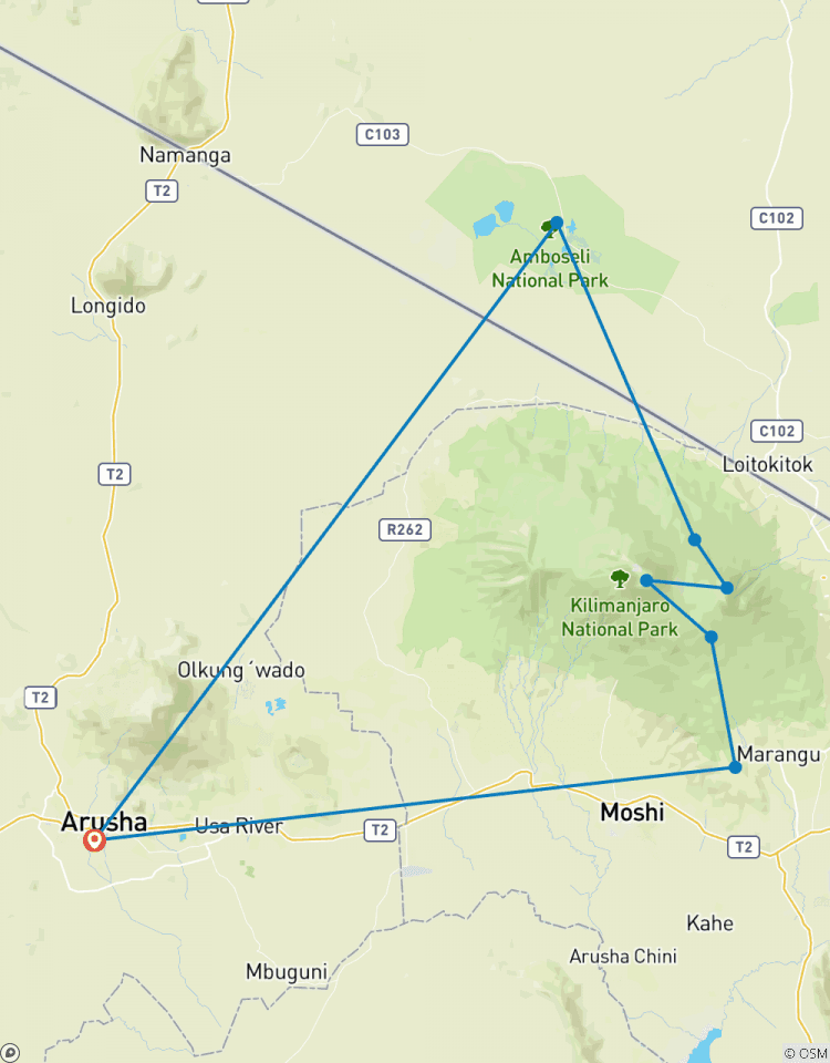 6 Tage Kilimanjaro Trekking über Rongai Route Rundreise