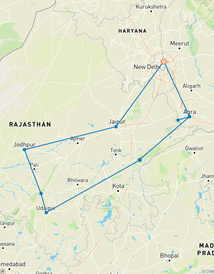 Rajasthan mit Taj Mahal & Tierwelt Rundreise