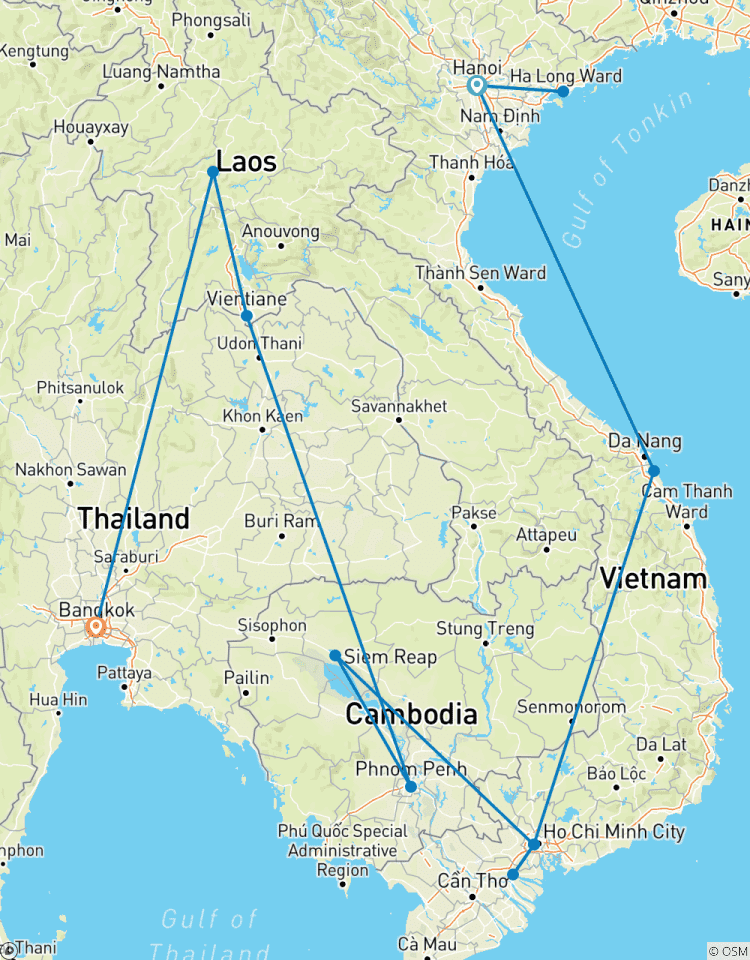 Circuito Viaje a Indochina con Prolongación a Bangkok 21 días