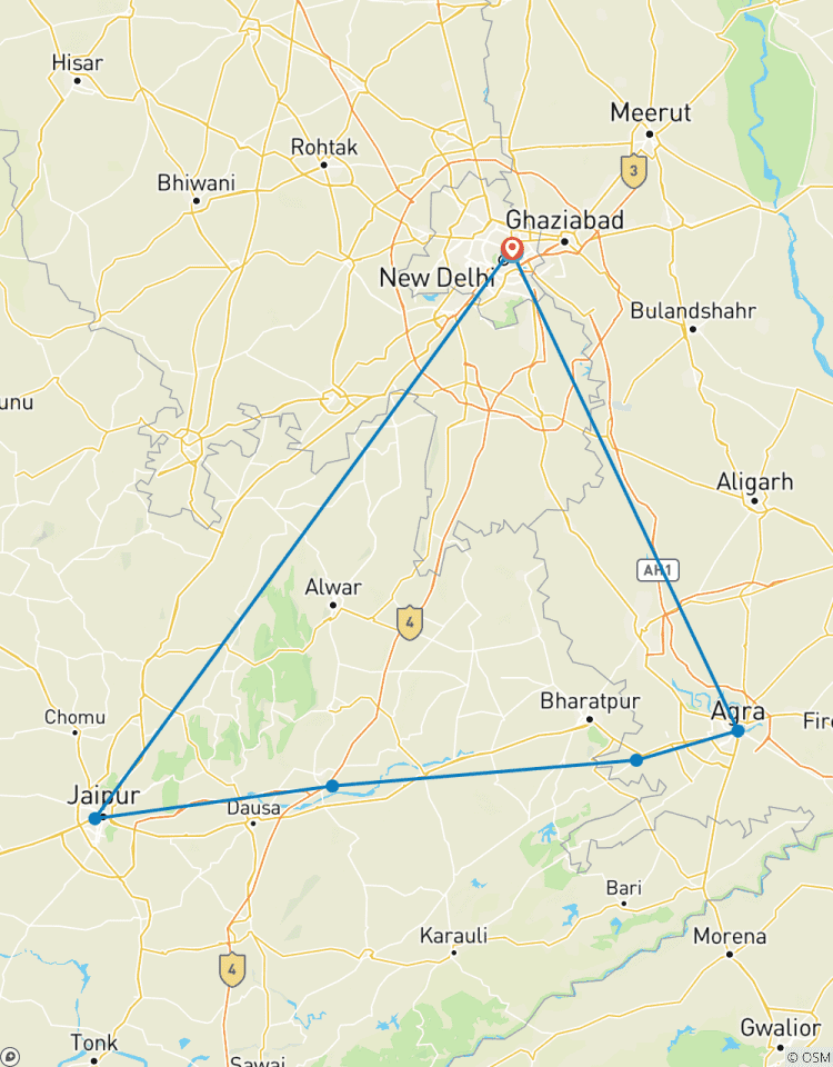 Golden Triangle Tour with Train/Rail Ride - Taj Mahal and Train Tour 5 Days Tour