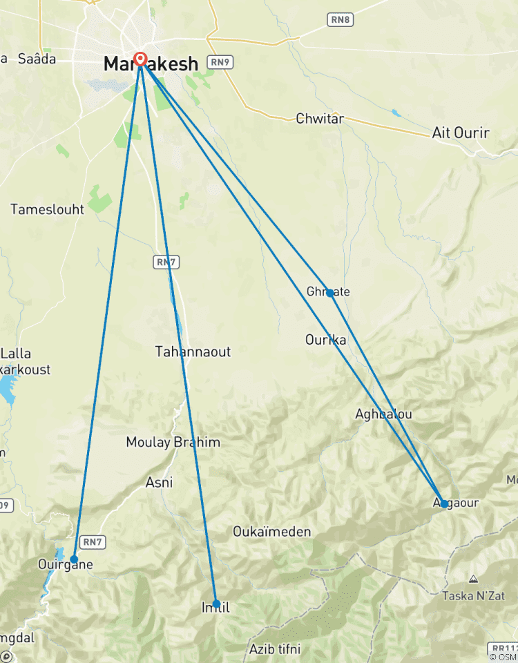 Day Excursions From Marrakech to Marrakech Tour