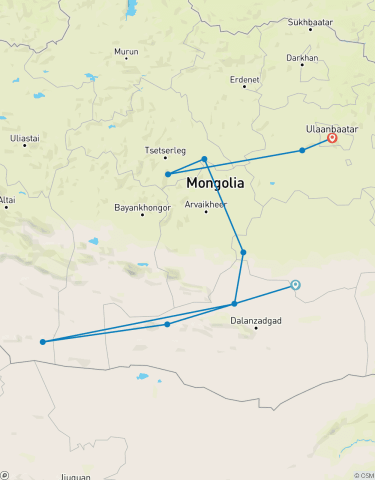 Circuito Gobi y valle de Orkhon 9D/8N
