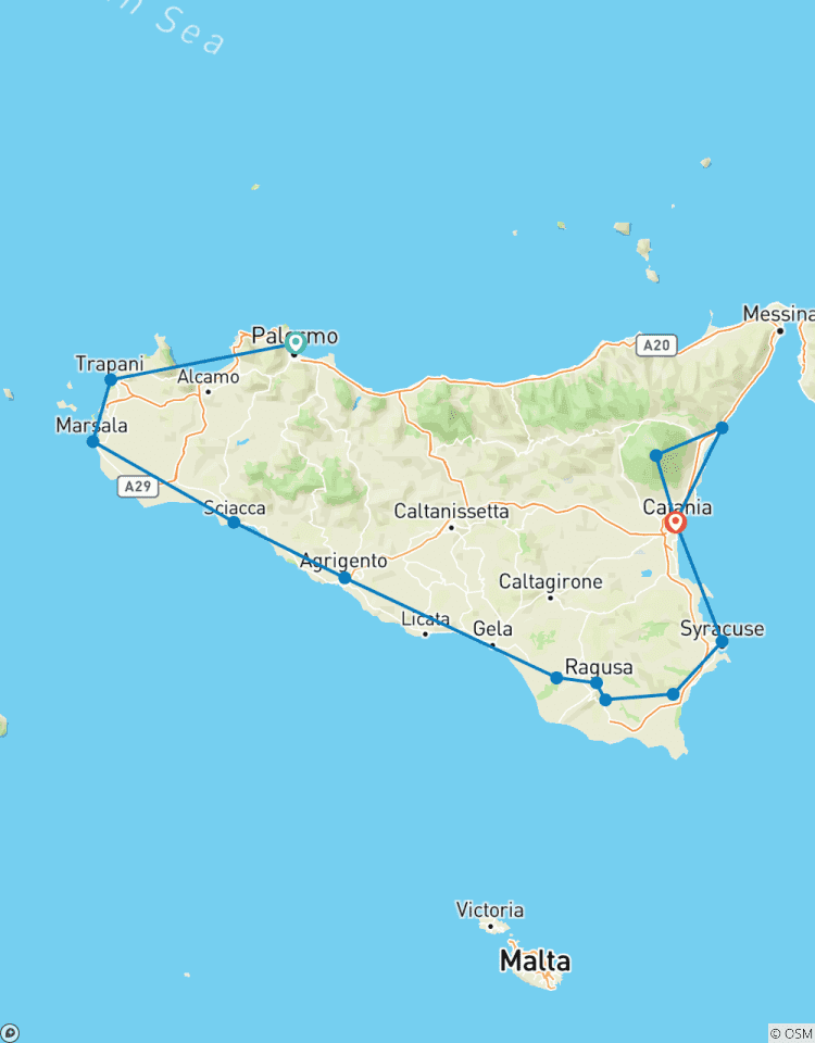 Circuito Experiencia Privada: Lo Mejor de Sicilia a través de la Historia, los Sabores y la Relajación