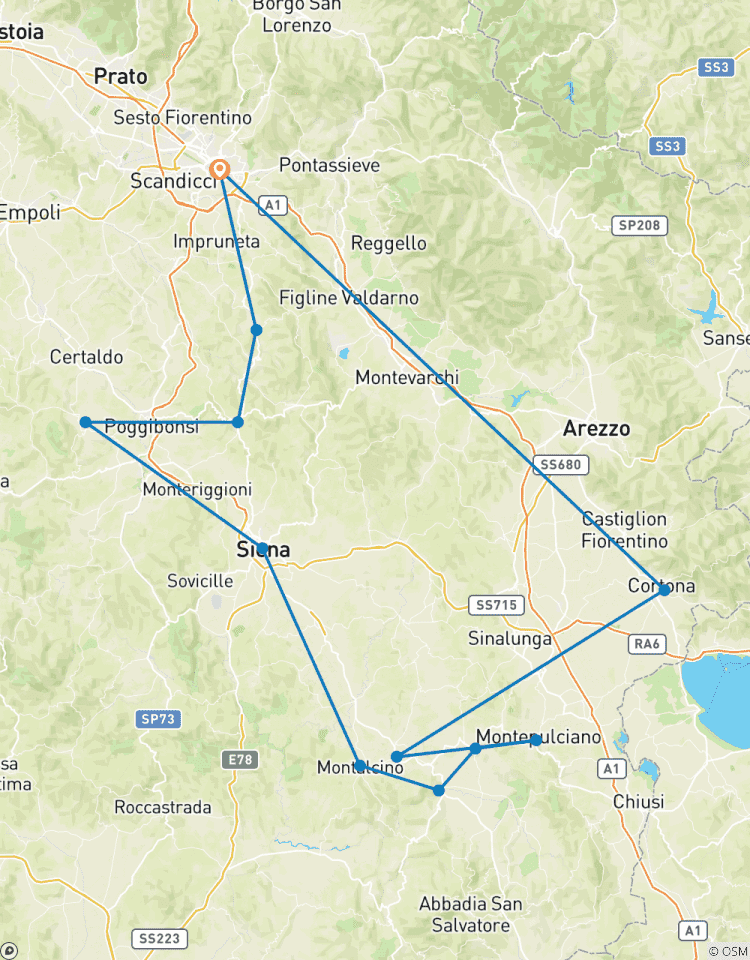 Circuito Experiencia Privada de la Toscana: Un Tapiz Intemporal de Arte, Historia y Sabor