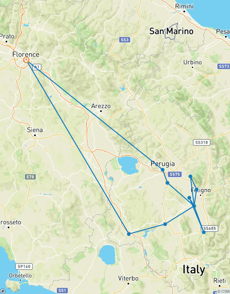 Circuito Experiencia Privada: Lo Mejor de Umbría a través de la Historia, los Sabores y la Relajación