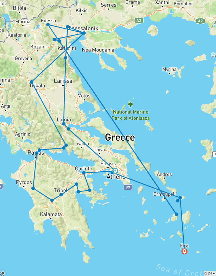 Un pays - de nombreuses villes et îles circuit