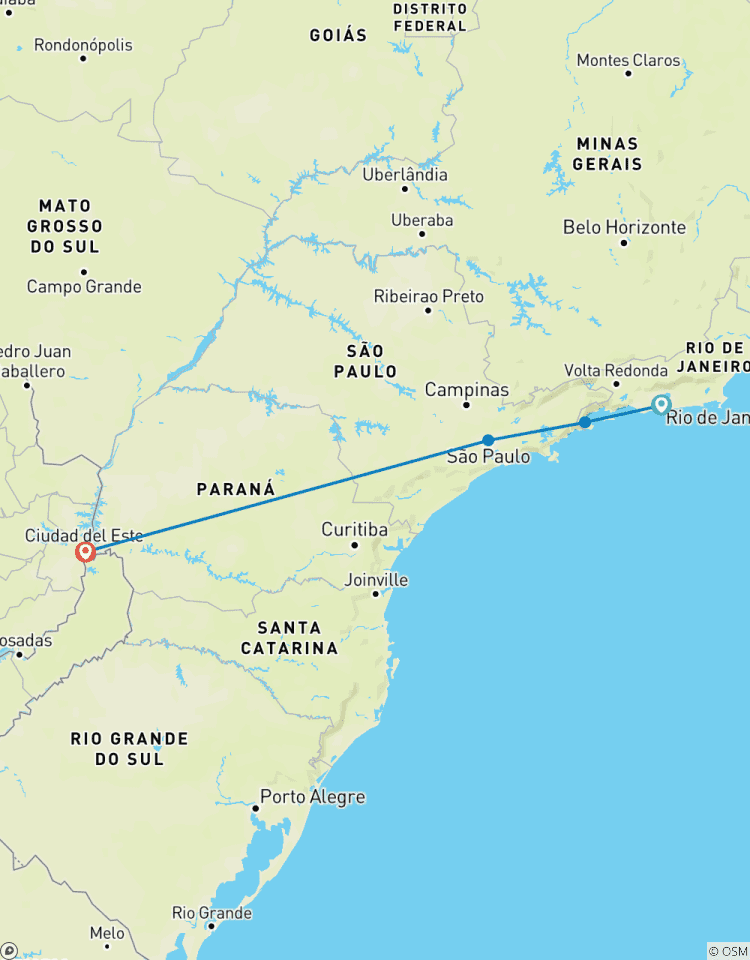 Brésil et Iguazu - Circuit de Rio de Janeiro aux chutes d\'Iguazu circuit