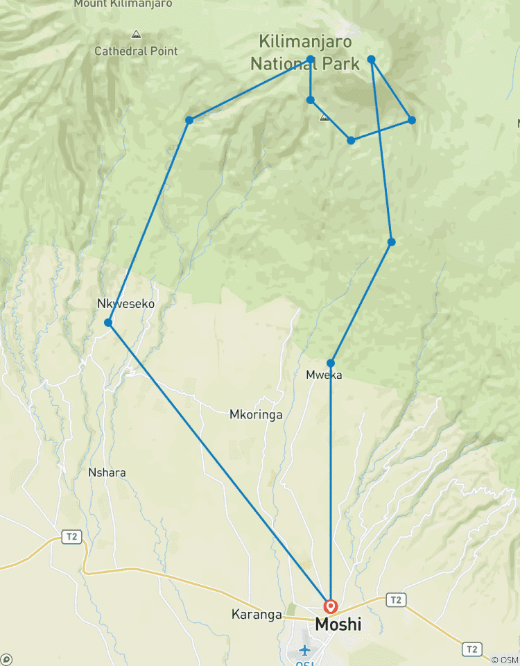 Circuito Ruta Machame 7 días