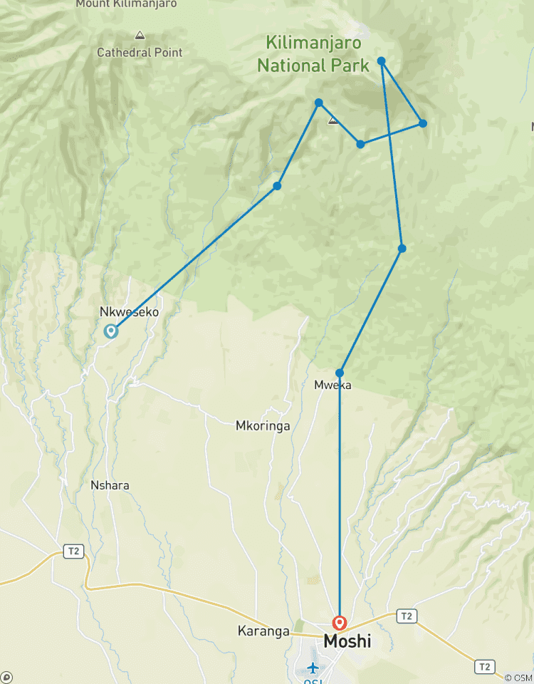 Circuito Kilimanjaro escalada ruta Umbwe 6 días